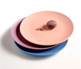 Custom Logo Colorful Dinner Plate Sets / Food Grade Ceramic Pasta Plate Buffet
